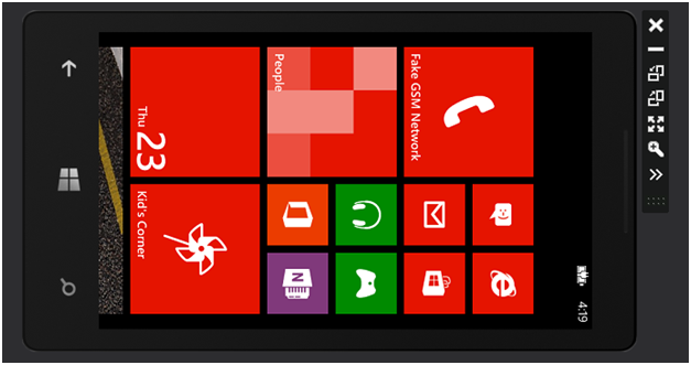 Clock wise Rotation of Emulator
